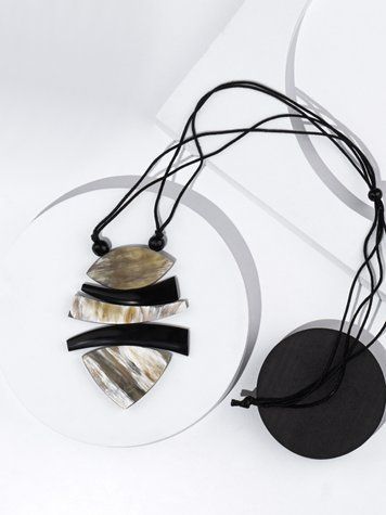 Buffalo Horn Pendant Necklace