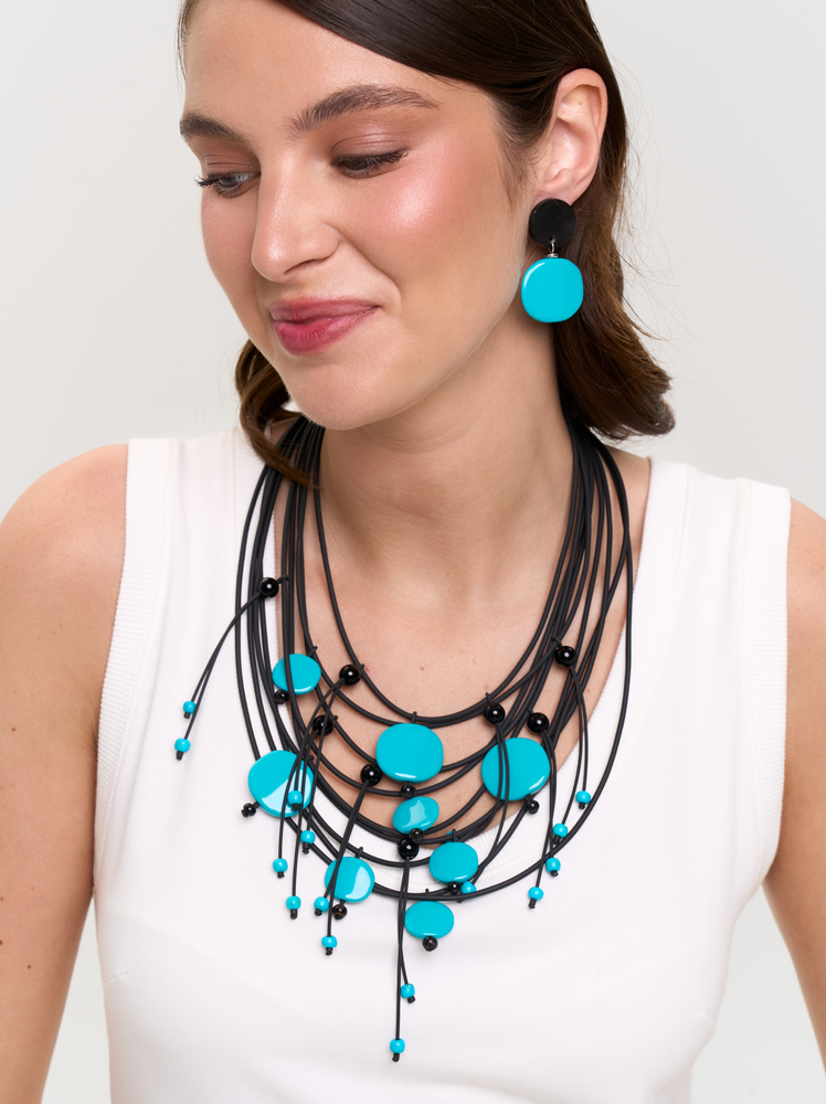 Necklace "Turquoise Drops"