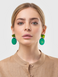 Colored Horn Earrings