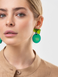 Colored Horn Earrings