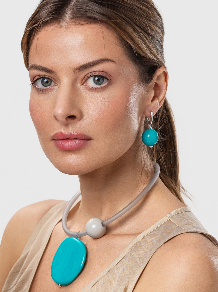 Resin Еarrings &laquo;Laguna&raquo;