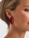 Red Mango Wood Triangle Stud Earrings