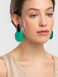 Colored Horn Earrings "Sea Facets"