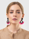 Colored Horn Earrings