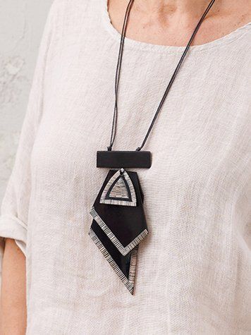 Sharp Horn Pendant Necklace