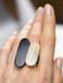 Buffalo Horn Double Plate Ring