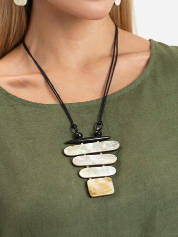 Buffalo Horn Pendant Necklace