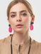 Colored Horn Earrings