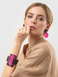 Colored Horn Earrings